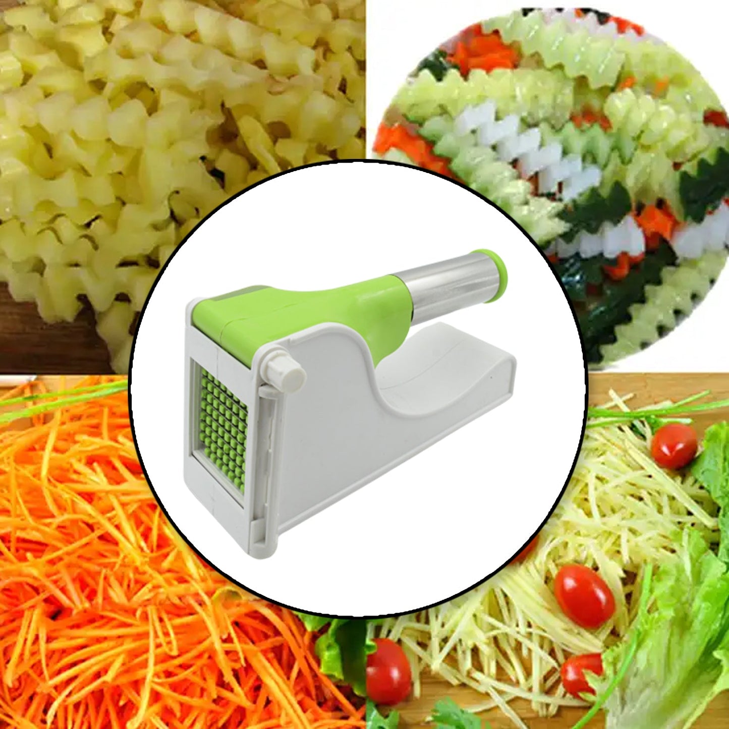 114 Virgin Plastic French Fry Chipser Potato Chipserpotato Slicer With Container - Catalyst Mart