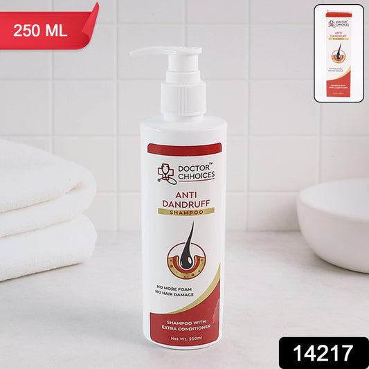 Doctor Chhoices Anti-Dandruff Shampoo with Extra Conditioner – No Foam, No Hair Damage, 250ml - Catalyst Mart
