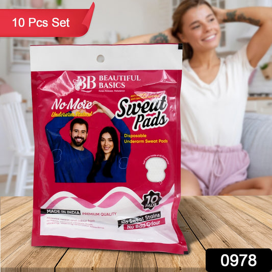 Underarm Sweat Pads (Pack of 10) – Disposable, Cotton, Anti-Sweat, Anti-Odour for Men & Women - Catalyst Mart