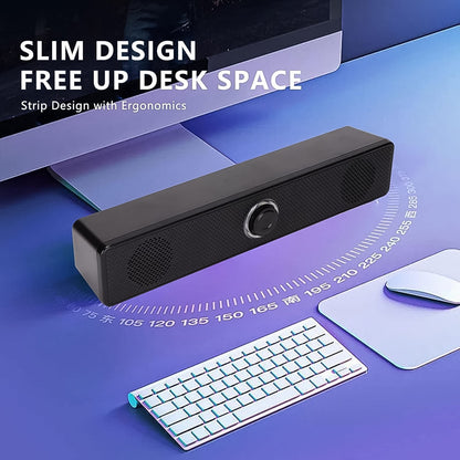 Desktop Computer Speaker Wired Plug And Play Usb Powered Speaker (1 Pc) - Catalyst Mart