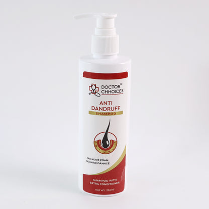 Doctor Chhoices Anti-Dandruff Shampoo with Extra Conditioner – No Foam, No Hair Damage, 250ml - Catalyst Mart
