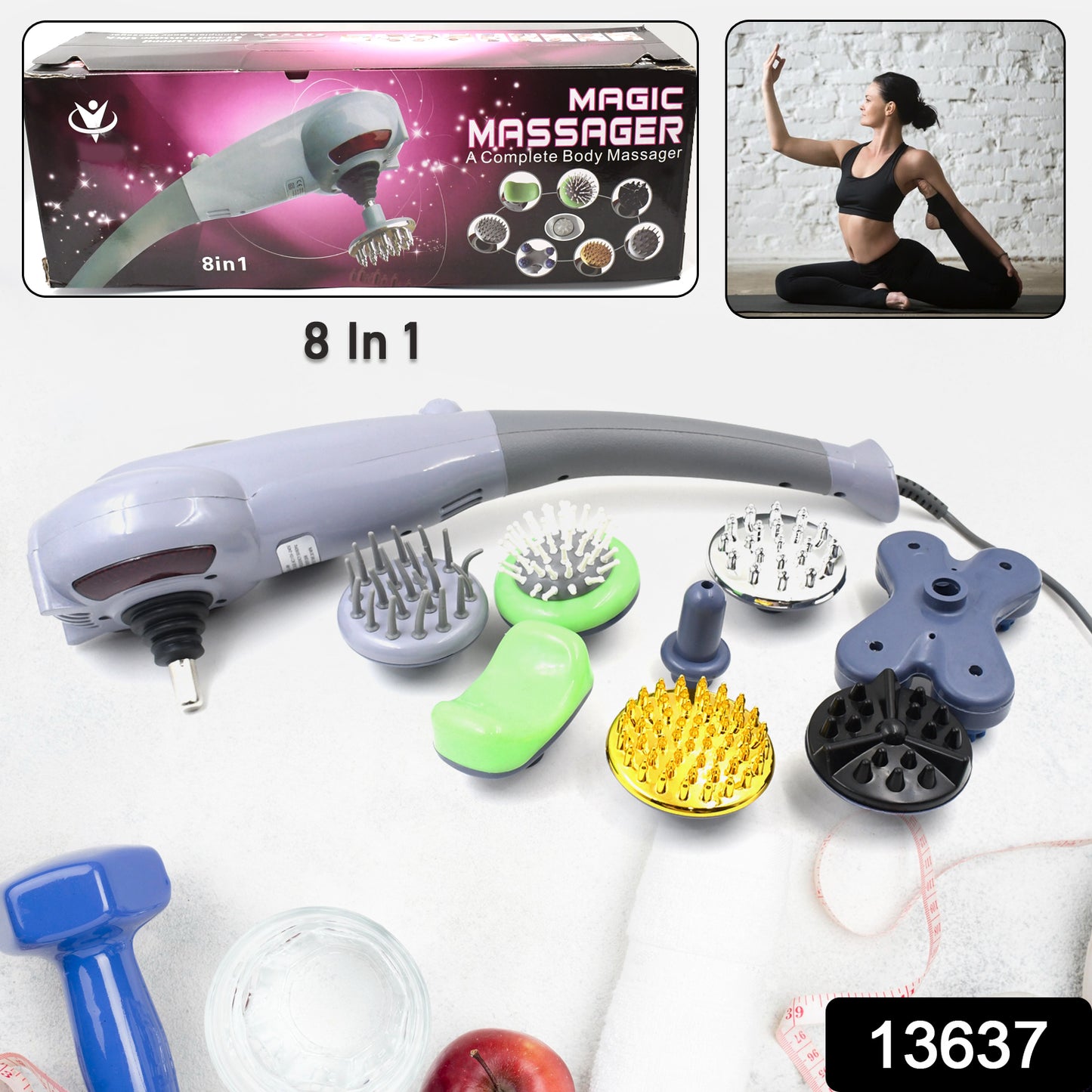 Electric 8‑in‑1 Full Body Magic Massager – Pain Relief & Relaxation - Catalyst Mart
