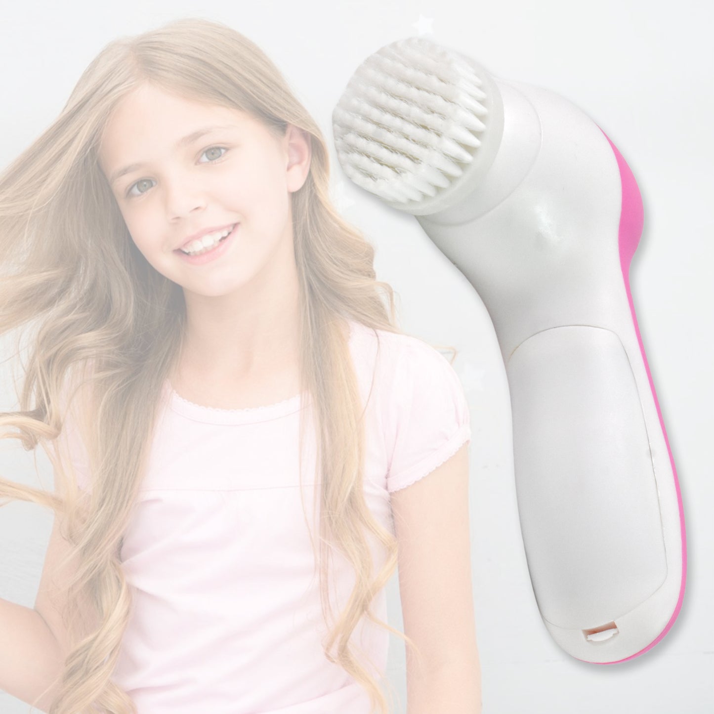 Facial Beauty Brush & Massager – Waterproof Face Cleansing Tool with 2 AA Batteries Included (1 Pc) - Catalyst Mart