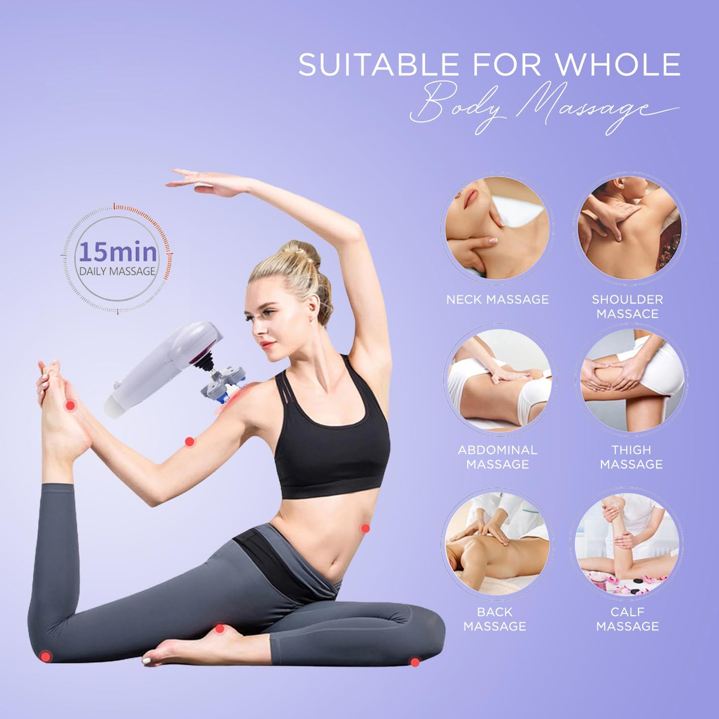 Electric 8‑in‑1 Full Body Magic Massager – Pain Relief & Relaxation - Catalyst Mart