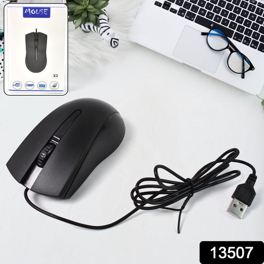 Computer Laptop Wired Optical Mouse X2 (1 Pc) - Catalyst Mart