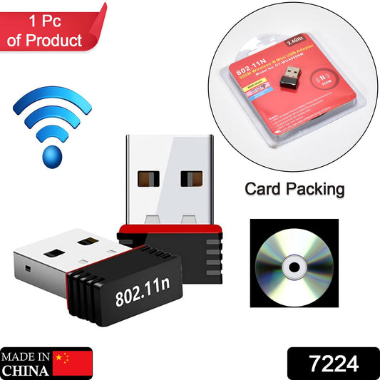 7224 Wi-fi Receiver Wireless Mini Wi-fi Network Adapter With With Driver Cd For Computer Laptop And Etc Device Use - Catalyst Mart