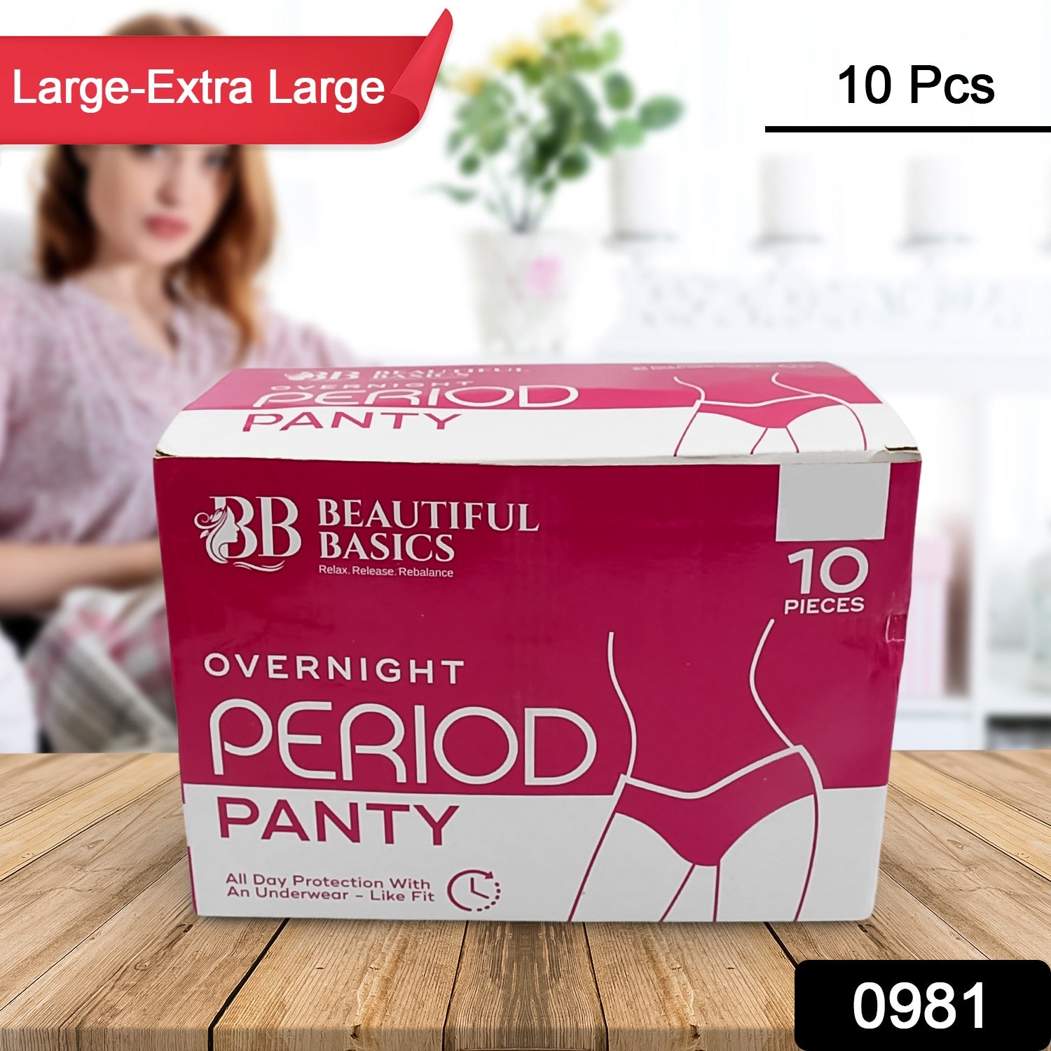 Womens Emergency Kit Travel Kit- Includes Seamless Underwear Pantyliner Feminine Hygiene Sachet First Period Kit (10 Pcs) - Catalyst Mart