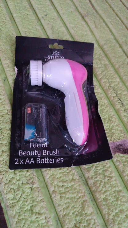 Facial Beauty Brush & Massager – Waterproof Face Cleansing Tool with 2 AA Batteries Included (1 Pc) - Catalyst Mart