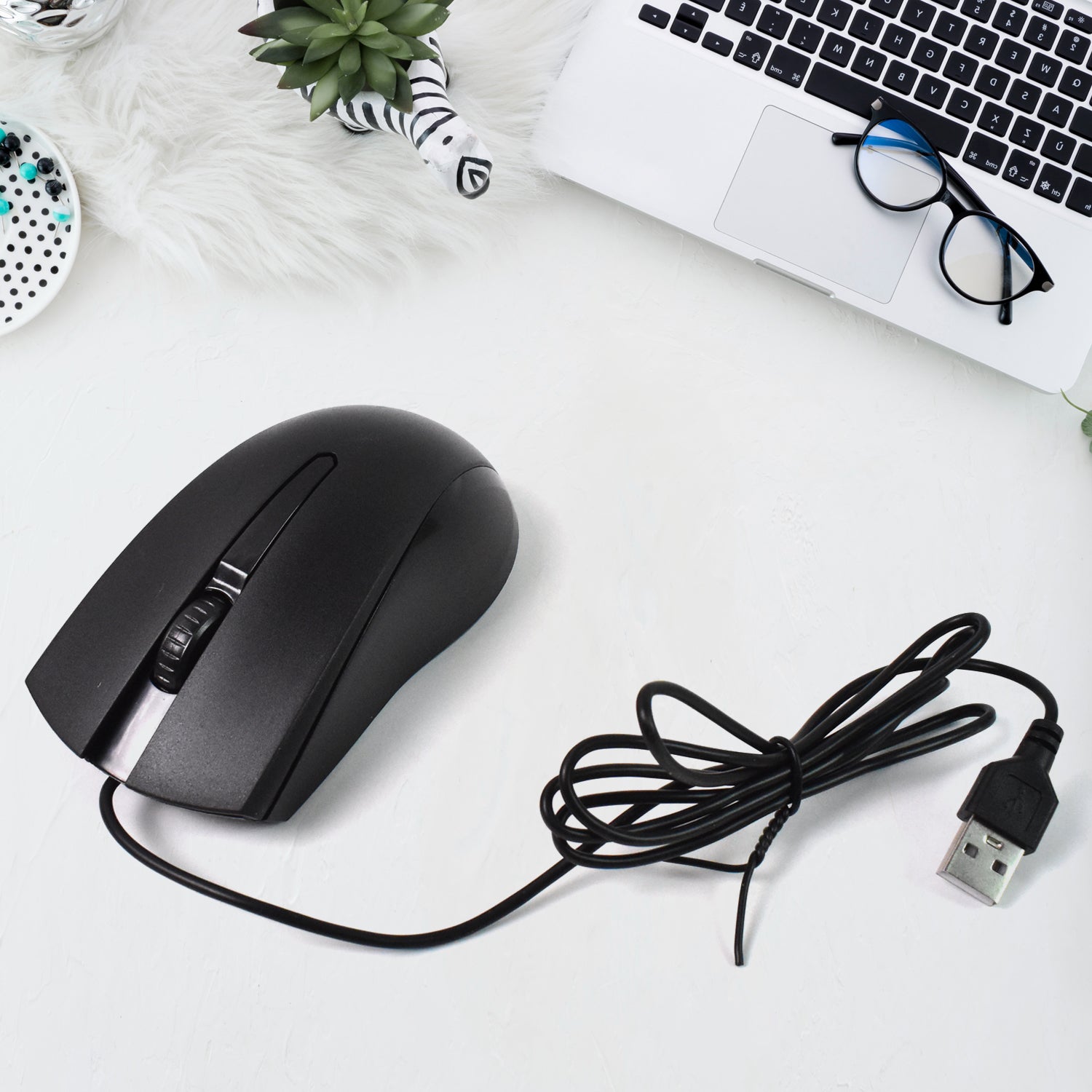 Computer Laptop Wired Optical Mouse X2 (1 Pc) - Catalyst Mart