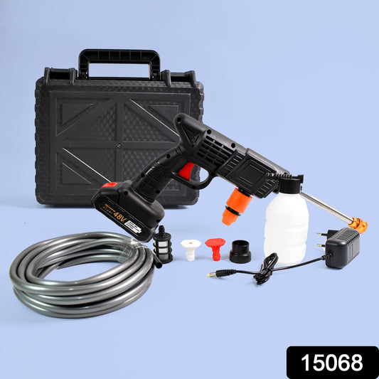 48V Cordless High-Pressure Car Washer Gun – Portable Water Spray Cleaning Kit - Catalyst Mart